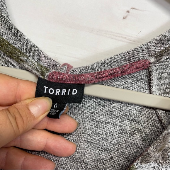 Torrid Super Soft Plush Floral Babydoll Hoodie - Picture 3 of 6